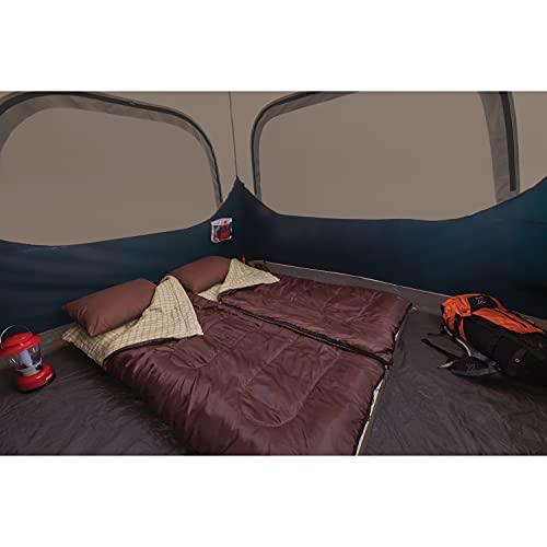 Coleman Camping Tent | 6 Person Cabin Tent with Instant Setup , Brown/Black - Sales4U
