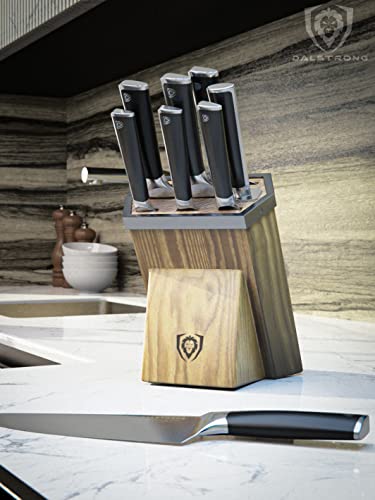 Dalstrong 8 Piece Knife Block Set - Vanquish Series - Forged High Carbon German Steel - POM Handle - NSF Certified
