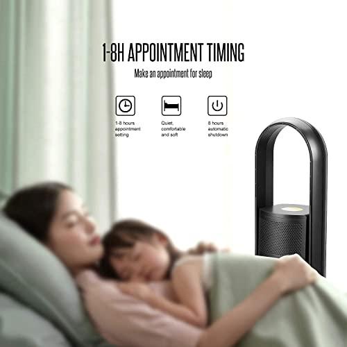ULTTY Bladeless Tower Fan and Air Purifier in one, 90° Oscillating Bladeless Fan with Remote, Touch, 8H Timer, Floor Fans for Bedroom Whole Room Home Office R021, Black - Sales4U
