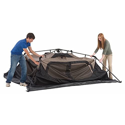 Coleman Camping Tent | 6 Person Cabin Tent with Instant Setup , Brown/Black - Sales4U