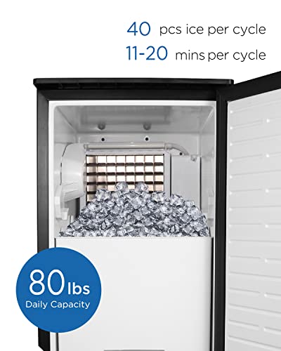 ADT ICE Maker (14.96"x 19.29" x 33.85", Stainless Steel)