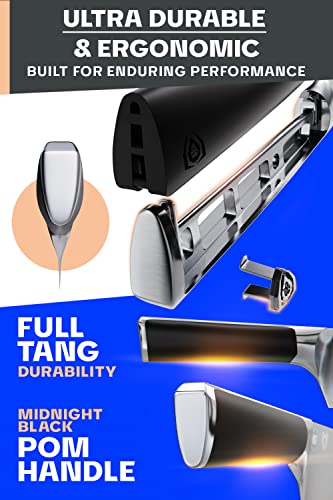 Dalstrong 8 Piece Knife Block Set - Vanquish Series - Forged High Carbon German Steel - POM Handle - NSF Certified