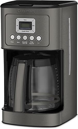 Cuisinart CPT-142BK 4-Slice Compact Plastic Toaster, Black & DCC-3200BKSP1 Perfectemp, 14 Cup Progammable with Glass Carafe Coffee Maker, Black Stainless Steel