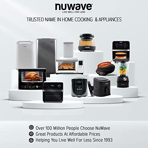 NUWAVE PRIMO Air Fryer Toaster Oven with 100 One-Touch Preprogrammed Recipes, Countertop Toaster Oven Convection Top and Grill Bottom for Surround Cooking; Cook Frozen or Fresh; Broil, Bake - Sales4U
