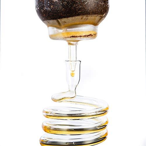 Yama Glass Cold Brew Maker I Ice Coffee Machine With Slow Drip Technology I Makes 6-8 cups (32oz), Large Capacity Cold Brew Coffee Tower, Black - Sales4U