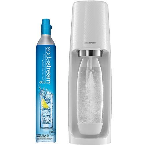 SodaStream Fizzi Sparkling Water Maker (White) with CO2 and BPA free Bottle - Sales4U
