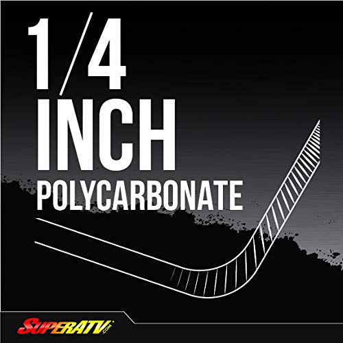 SuperATV Half Windshield for Can-Am Maverick X3 900 | Turbo / X RS / X DS / X MR / MAX (See Fitment List) | 1/4" Thick Clear Standard Polycarbonate- 250x Stronger Than Glass! | Made in USA!
