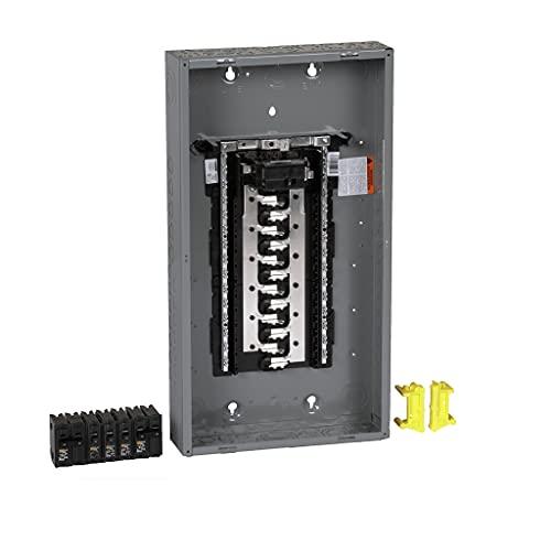 Square D - HOM2448M100PCVP Homeline Load Center with Cover, 100-Amp Convertible Main Breaker, 1-Phase, 24-Space, 48-Circuit, Indoor - Value Pack Plug-on Neutral Ready - Sales4U