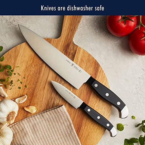 HENCKELS Premium Quality 12-Piece Statement Knife Set with Block, Razor-Sharp, German Engineered Knife Informed by over 100 Years of Masterful Knife Making, Lightweight and Strong, Dishwasher Safe - Sales4U