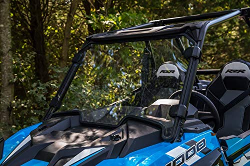 SuperATV Heavy Duty Full Windshield for 2019+ Polaris RZR XP 1000 / XP 4 1000 | 1/4" Thick Clear Standard Polycarbonate 250x Stronger than Glass and 25x Stronger than Acrylic | USA Made