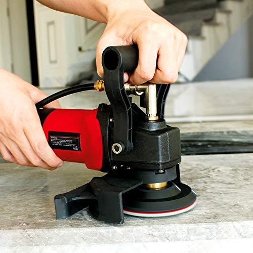 ZFE 800W/110V Variable Speed 4'' Wet Polisher / Grinder & Granite Diamond Polishing Pads Concrete Polisher Stone Polisher for Granite/Marble/Concrete/Stones - Sales4U