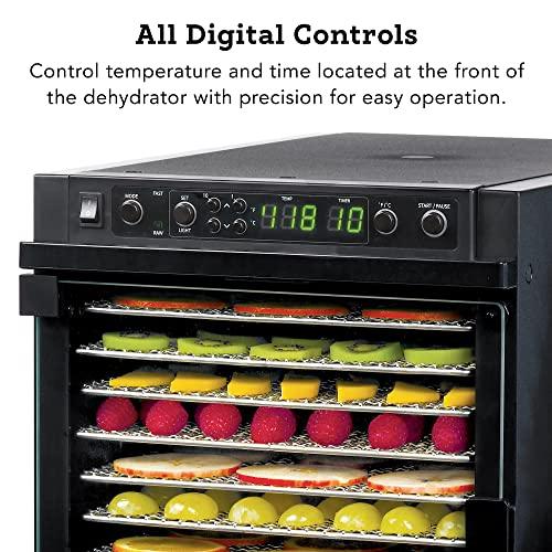 Tribest Sedona SDE-S6780-B Express Electric Food Dehydrator with Stainless Steel Dehydrator Rack Trays, Black - Sales4U