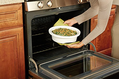 Crock-Pot SCCPCCM350-BL Manual Slow Cooker, Navy Blue & Crockpot 2.5-Quart Mini Casserole Crock Slow Cooker, White/Blue