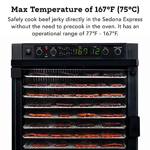 Tribest Sedona SDE-S6780-B Express Electric Food Dehydrator with Stainless Steel Dehydrator Rack Trays, Black - Sales4U