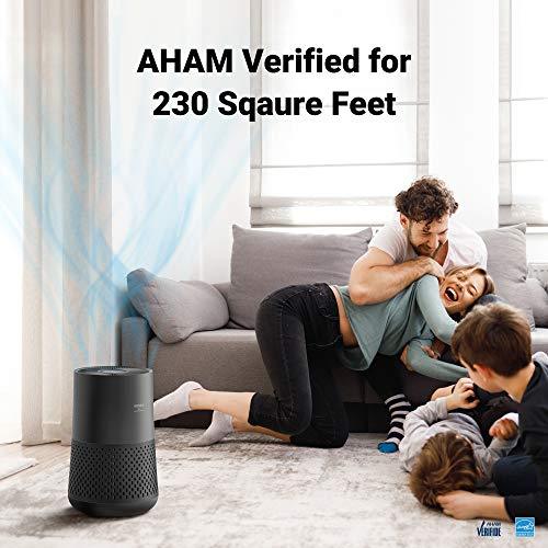 Winix A230 Tower H13 True HEPA 4-Stage Air Purifier, Perfect for Home office, Home classroom, Bedroom and Nursery, Charcoal Grey - Sales4U