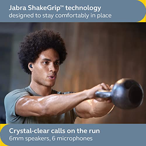 Jabra Elite 7 Active True Wireless Earbuds — Bluetooth Sports Earbuds Shake Grip for Secure in-Ear Fit — Ultimate Workout Earbuds, Adjustable Active Noise Cancellation, Fast Charging — Navy
