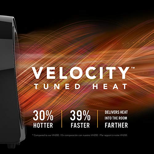 Vornado Velocity 3R Whole Room Space Heater with Timer, Adjustable Thermostat, Black & MVH Vortex Heater with 3 Heat Settings, Adjustable Thermostat, Tip-Over Protection, Black
