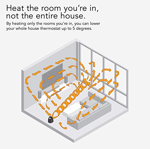 Vornado AVH2 Advanced Whole Room Heater with Automatic Climate Control, Timer, Fan Only Option, Black & OSCTH1 Oscillating Tower Heater