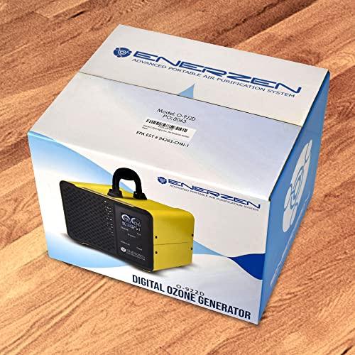 Enerzen O-922D - Digital Ozone Generator - O3 Air Purifier Ionizer Deodorizer Sterilizer with Adjustable Settings for Any Room Size - Sales4U