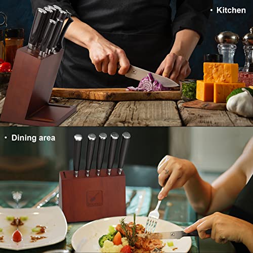 Knife Set, imarku 16-Piece Premium Kitchen Knife Set, Ultra Sharp Japanese Stainless Steel Knife Set with Block and Knife Sharpener, All-in-one Practical Knives Set for Kitchen, Home Essentials
