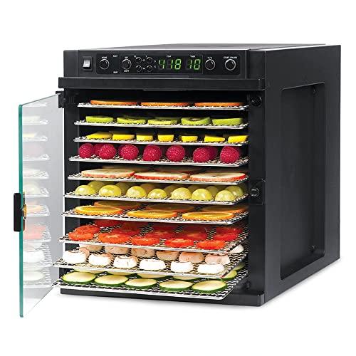 Tribest Sedona SDE-S6780-B Express Electric Food Dehydrator with Stainless Steel Dehydrator Rack Trays, Black - Sales4U