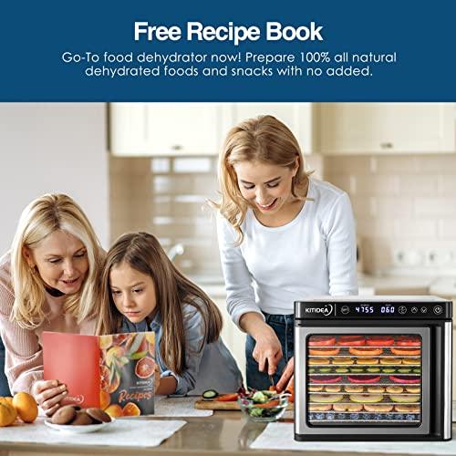 KITIDEA Food Dehydrator, 9 Stainless Steel Trays Dehydrator for Food and Jerky, Herbs, Veggies, Fruits, 1000W Electric Food Dryer Machine with Digital Temperature and Timer, Recipe Book Included - Sales4U