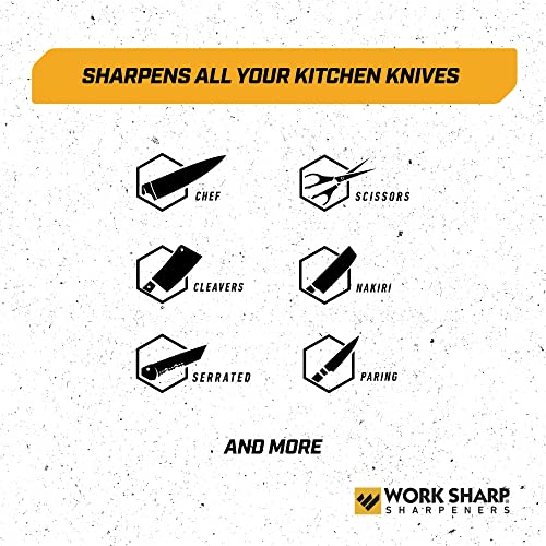 Work Sharp Professional Electric Culinary E5 Kitchen Knife Sharpener - For Paring, Cleavers, Scissors & Nakiri Knives
