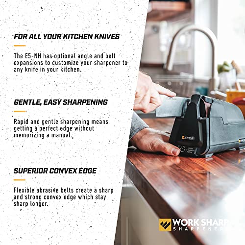 Work Sharp Professional Electric Culinary E5 Kitchen Knife Sharpener - For Paring, Cleavers, Scissors & Nakiri Knives