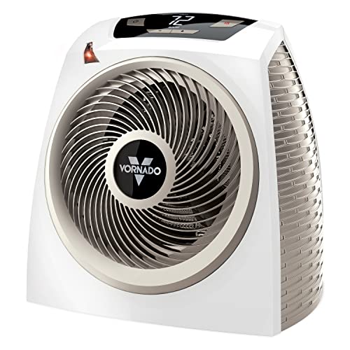 VornadoVornado Velocity 3 Space Heater, White & AVH10 Vortex Heater with Auto Climate Control, 2 Heat Settings, Fan Only Option, Digital Display, Advanced Safety Features, Whole Room, WhiteVornado