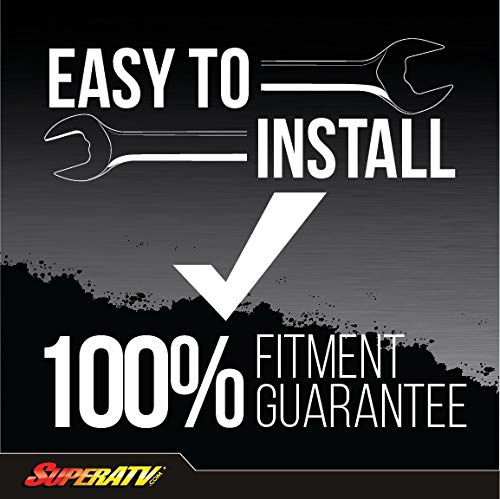 SuperATV 1/4" Polycarbonate Light Tint Full Rear Windshield for Can-Am Defender HD / Pro HD / Limited HD / MAX HD (See Fitment) | Pre-Assembled for Easy Install | 250X Stronger Than Glass | USA Made!
