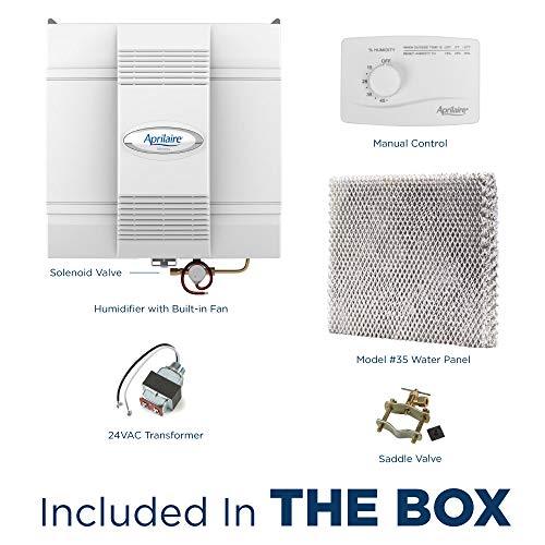 AprilAire 700M Whole Home Humidifier, Manual Fan Powered Furnace Humidifier, Large Capacity Whole House Humidifier for Homes up to 5,300 Sq. Ft., White - Sales4U