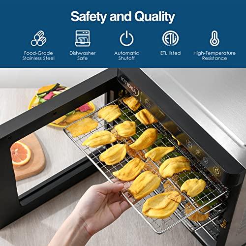 KITIDEA Food Dehydrator, 9 Stainless Steel Trays Dehydrator for Food and Jerky, Herbs, Veggies, Fruits, 1000W Electric Food Dryer Machine with Digital Temperature and Timer, Recipe Book Included - Sales4U