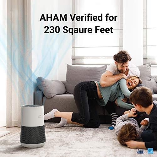 Winix A231 Tower H13 True HEPA 4-Stage Air Purifier, Perfect for Home office, Home classroom, Bedroom and Nursery, White and Charcoal Grey Small - Sales4U
