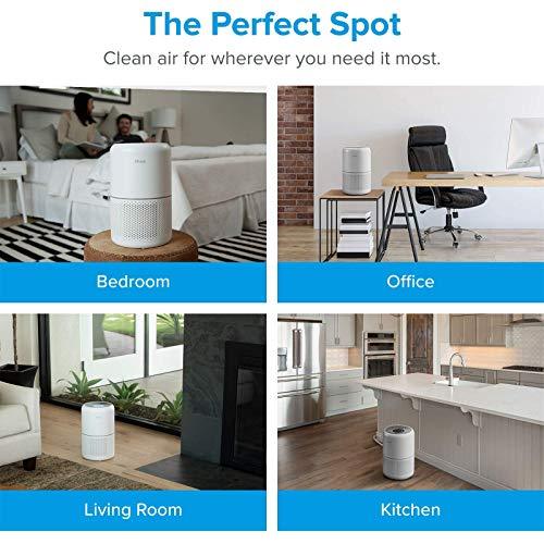 LEVOIT Air Purifier for Home Allergies and Pets Hair Smokers in Bedroom H13 True HEPA Filter, 24db Filtration System Cleaner Odor Eliminators, Remove 99.97% Dust Smoke Mold Pollen, White, 2 Pack - Sales4U