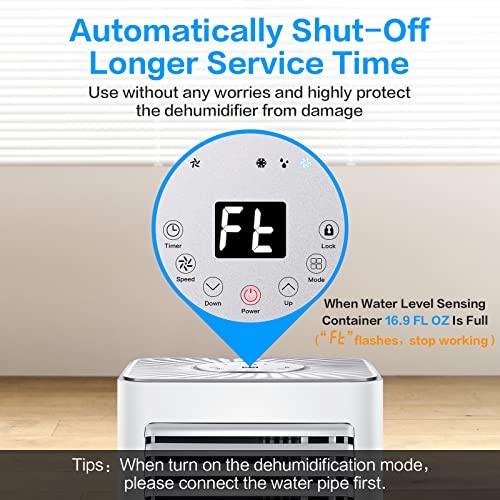 Portable Air Conditioner – 8000BTU Portable AC Unit with Remote Control – Air Conditioner for Room with Cooling, Dehumidifier, Fan 3-in-1 - Sales4U