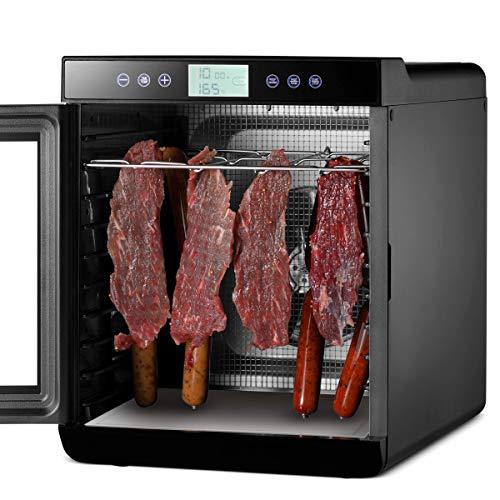 Magic Mill Food Dehydrator Machine (10 Stainless Steel Trays) Digital Adjustable Timer | Temperature Control | Keep Warm Function | Dryer for Jerky, Herb, Meat, Beef, Fruit and To Dry Vegetables - Sales4U