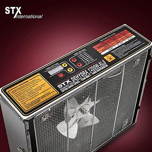 STX International STX-DEH-1200W-XLS Dehydra Commercial Grade Stainless Steel Digital Food Dehydrator - 10 Trays - 1200 Watts - 165 Degree Fahrenheit - Jerky Safe with 15 Hour Timer - Sales4U