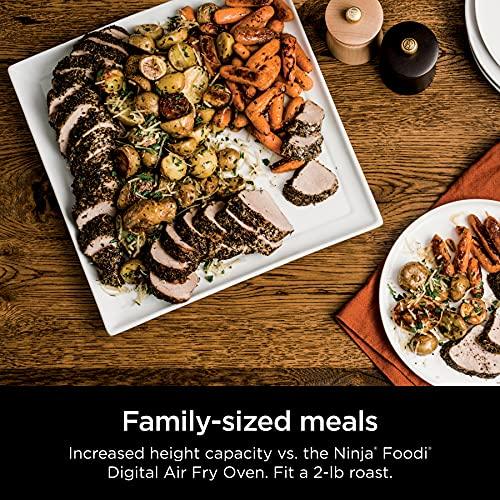 Ninja SP351 Foodi Smart 13-in-1 Dual Heat Air Fry Countertop Oven, Dehydrate, Reheat, Smart Thermometer, 1800-watts, Silver - Sales4U