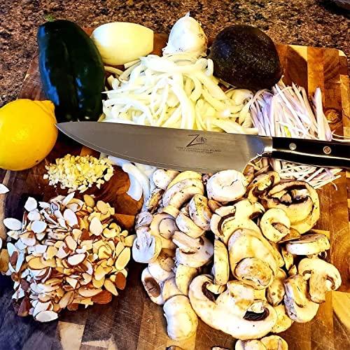 Zelite Infinity Damascus Chef Knife 8 Inch, Japanese Chef Knife, Damascus Kitchen Knife, Japanese Knife, Chefs Knife, Kitchen Knives, Chef Knives - Japanese AUS-10 Super Steel 67-Layer Damascus Knife - Sales4U