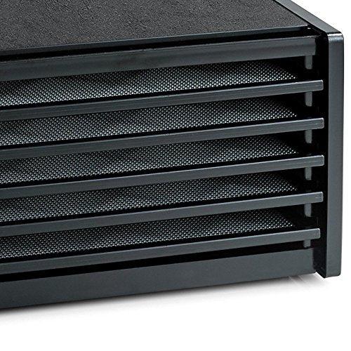Excalibur 3548CDB Electric Food Dehydrator Features Adjustable Thermostat and Digital 48-Hour Timer Faster and Efficient Drying, 5-Tray, Black - Sales4U