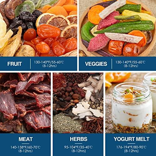 KITIDEA Food Dehydrator, 9 Stainless Steel Trays Dehydrator for Food and Jerky, Herbs, Veggies, Fruits, 1000W Electric Food Dryer Machine with Digital Temperature and Timer, Recipe Book Included - Sales4U