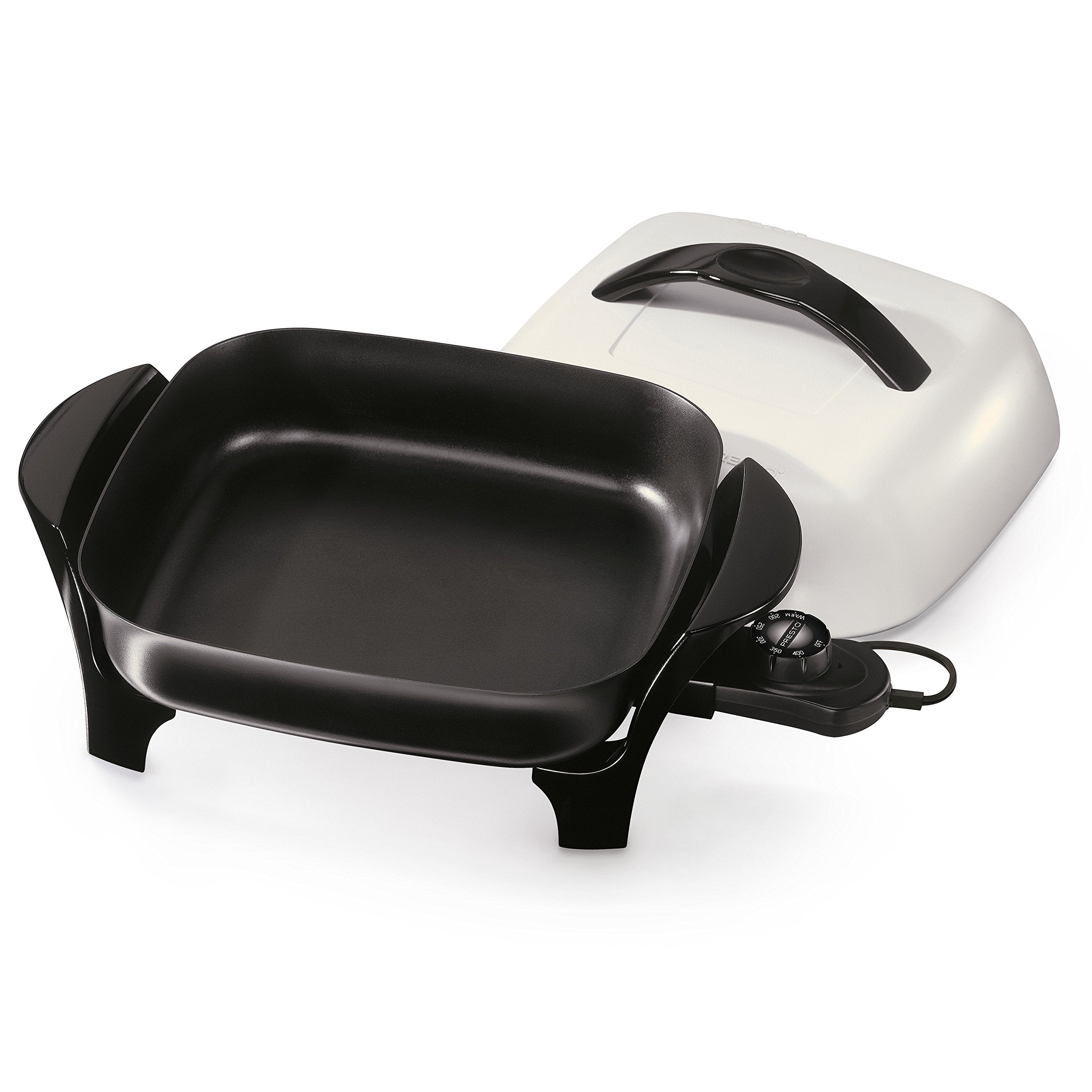 Presto 07211 Liddle Griddle & 06620 11-Inch Electric Skillet,Black/White